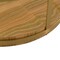Homeroots 43" Clear Gold And Brown Glass Wood and Metal Round Coffee Table With Shelf 520588 - alternate 5
