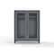 Strong Hold 12 GA Industrial Clear View Uniform Cabinet with Hanger Rod 56-LD-WR-241 - alternate 3
