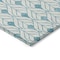 Homeroots 8' X 10' Teal Blue And Ivory Geometric Washable Indoor Outdoor Area Rug 595778 - alternate 3