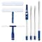 Dsv Standard Window Cleaning Kit 62in with Extension Pole, Silicone Scraper and 2X Microfiber Scrubber Sleeves 87007 - alternate 1