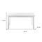 Homeroots 79" White Solid Wood Butterfly Leaf Extending Dining Table 518763 - alternate 6