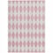 Homeroots 3' X 5' Pink And Ivory Geometric Washable Indoor Outdoor Area Rug 577091 - alternate 4