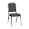 Flash Furniture HERCULES Series Crown Back Stacking Banquet Chair in Black Dot Patterned Fabric - Black Frame FD-C01-B-S076-GG - alternate 1