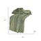 Homeroots 50" X 60" Olive Green Cotton Knitted Striped Throw Blanket 518768 - alternate 3