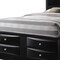 Homeroots Black Wood King Bed Frame With Drawers 376950 - alternate 4