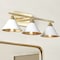 Jonathan Y Yvette 3-Light 25" Metal Vanity Wall Light, White/Gold JYL9014A - alternate 4