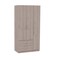 Homeroots 35" Light Gray Two Drawer Combo Dresser 534935 - alternate 1