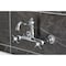 Kingston Brass Two-Handle Wall Mount Bridge Kitchen Faucet, Polished Chrome KS3251BEX - alternate 2