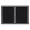 Ghent Enclosed Fabric Bulletin Board 36x60", 2 Door OVG4-F95 - alternate 1