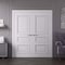 Sartodoors Interior Double Doors 56x80 inches White Solid Core Modern Interior ROYAL9833DD-EMAL-56 - alternate 1
