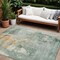 Homeroots 9' X 12' Blue Copper And Gray Abstract Washable Indoor Outdoor Area Rug 605498 - alternate 1