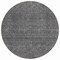 Homeroots 8' Charcoal And Gray Round Abstract Washable Indoor Outdoor Area Rug 594925 - alternate 5