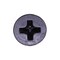 Auveco #8 x 1/2in Phillips Flat Head Tapping Screw Black Oxide Ab, 100PK 10172 - alternate 2
