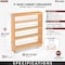 Rev-A-Shelf Maple Wood; Steel, Natural Maple, 5 in W, 25.5 in H, 22.5 in D 448-BC-5C - alternate 3