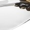 Homeroots 20in Silver And Gold Oval Stainless Steel Handmade Serving Tray With Handles 517533 - alternate 3