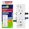 Leviton Lever Edge 15 amps 125 V White Weather Resistant GFCI Outlet EGFW1-0KW - alternate 4