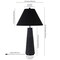 Homeroots 28" Black Ceramic Table Lamp With Black Cone Shade 524344 - alternate 2