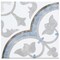 Andova Tiles Luv Passion Blue 8-in Encaustic Matte Porcelain Wall & Floor Tile, 19PK ANDLUV453 - alternate 6