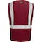 Ironwear Hi-Vis Safety Vest M , Zipper 5 Pockets 1284-RZ-RD-MD - alternate 2