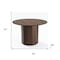Homeroots 46" Brown Wood Pedestal Base Round Top Dining Table 720950 - alternate 3