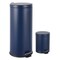Happimess Oscar 8-Gallon Step-Open Trash Can with FREE Mini Trash Can, Denim Blue HPM1000B - alternate 1
