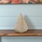 Homeroots 4" Natural Solid Wood Pyramid Decorative Sculpture 635609 - alternate 1