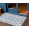 Homeroots 3' X 5' Navy Blue And Denim Blue Geometric Washable Indoor Outdoor Area Rug 581545 - alternate 1