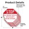 Signmission Stop All Drivers Check in With Secu, 6 inch X 6 inch, Vinyl Decal, 5PK OC-D-5PACK-6-216 - alternate 2
