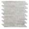 Apollo Tile 12x12Eastern White Marble Polished, Split Face Floor and Wall Mosaic Tile 4.83 sqft/case, 5PK APLKB88P29A - alternate 1