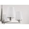 Nuvo Lune, 5 Light Chandelier, Brushed Nickel Finish, Etched White Glass 60/8225 - alternate 5