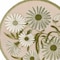 Homeroots 5' Ivory Green And Dark Green Round Floral Indoor Outdoor Area Rug 548140 - alternate 4
