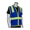 Pip Non-ANSI Surveyor's Style Safety Vest with Solid Front/Mesh Back 300-1000-BL/L - alternate 1