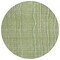 Homeroots 8' Green Ivory And Gray Round Striped Washable Indoor Outdoor Area Rug 597381 - alternate 5