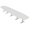 Skutchi Designs Arc Boat Conference Table With Power, 48 in W, 216 in L HAR-ABOT-48X216-T-WA7976-NA - alternate 1
