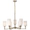 Nuvo Liam, 9 Light Chandelier, Burnished Brass, White Opal Glass 60/8209 - alternate 4