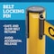 Us Weight Heavy Duty Yellow Premium Steel Stanchion with 7.5-Foot Chevron Retractable Belt, 2PK U2104CAU2 - alternate 4
