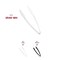 Smarty Had A Party 9" White Disposable Plastic Serving Tongs, 48PK 2549-WH-CASE - alternate 4
