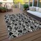 Homeroots 9' X 12' Black And Gray Abstract Washable Indoor Outdoor Area Rug 614129 - alternate 5