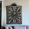 Homeroots Vintage Style Black and White Iron Wall Clock 401290 - alternate 4