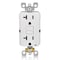 Leviton GFCI Receptacle, Outlet, White, 20A 125V GFNT2-FW - alternate 6