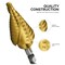 Neiko Titanium-Coated HSS Spiral Step Drill Bit Set with 31-Step Size, 3-Piece 10181A - alternate 3
