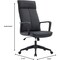 Leisuremod Aiaria Ergonomic High Back Office Chair - PU Leather/Polyester, Adjustable, Swivel, Comfortable AO50BLL - alternate 5