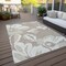 Homeroots 10' X 14' Taupe Beige And Ivory Floral Washable Indoor Outdoor Area Rug 589583 - alternate 4