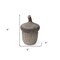 Homeroots 6" Brown Resin Box With Lid 392589 - alternate 6