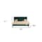 Homeroots Green Wood And Tufted Velvet King Bed Frame 486220 - alternate 3