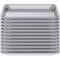 Amgood 13 in. x 10  in. 19 Gauge Quarter Size Aluminum Bun / Sheet Pan, 12PK SBP-19G-1013-12PK-Z - alternate 2