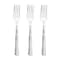 Smarty Had A Party Shiny Metallic Silver Hammered Plastic Forks (1000 Forks), 1000PK 2658-CASE - alternate 5