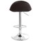 Elama 2 Piece Adjustable Faux Leather Bar Stool in Dark Brown with Chrome Base ELM-718-BRWN - alternate 5