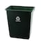 Recycle Collection 28 Qt. Wastebasket, Green/White, 12PK R4031GR - alternate 1