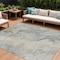 Homeroots 8' X 10' Beige Khaki And Gray Abstract Washable Indoor Outdoor Area Rug 617569 - alternate 1